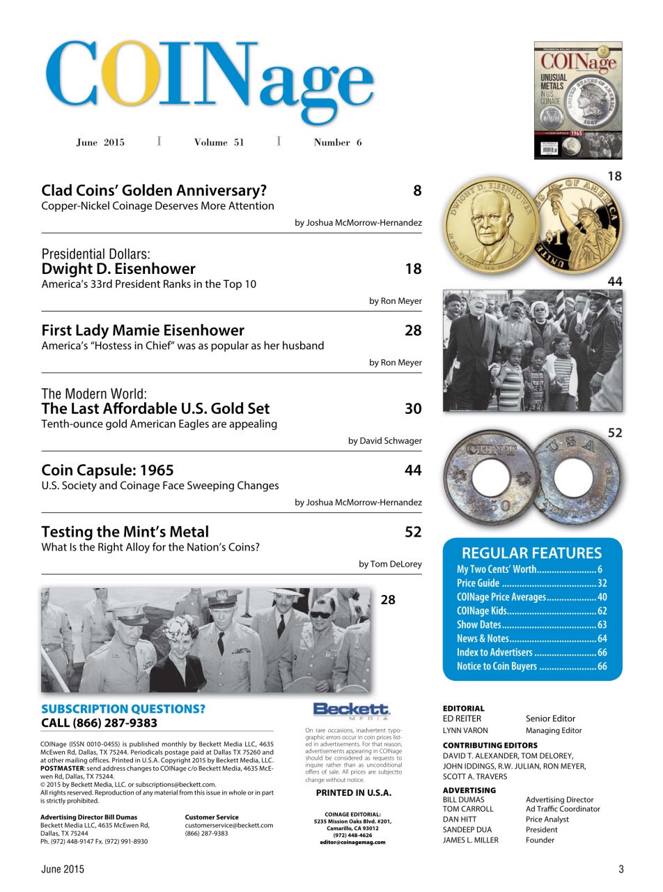 COINage Magazine Preview Pages