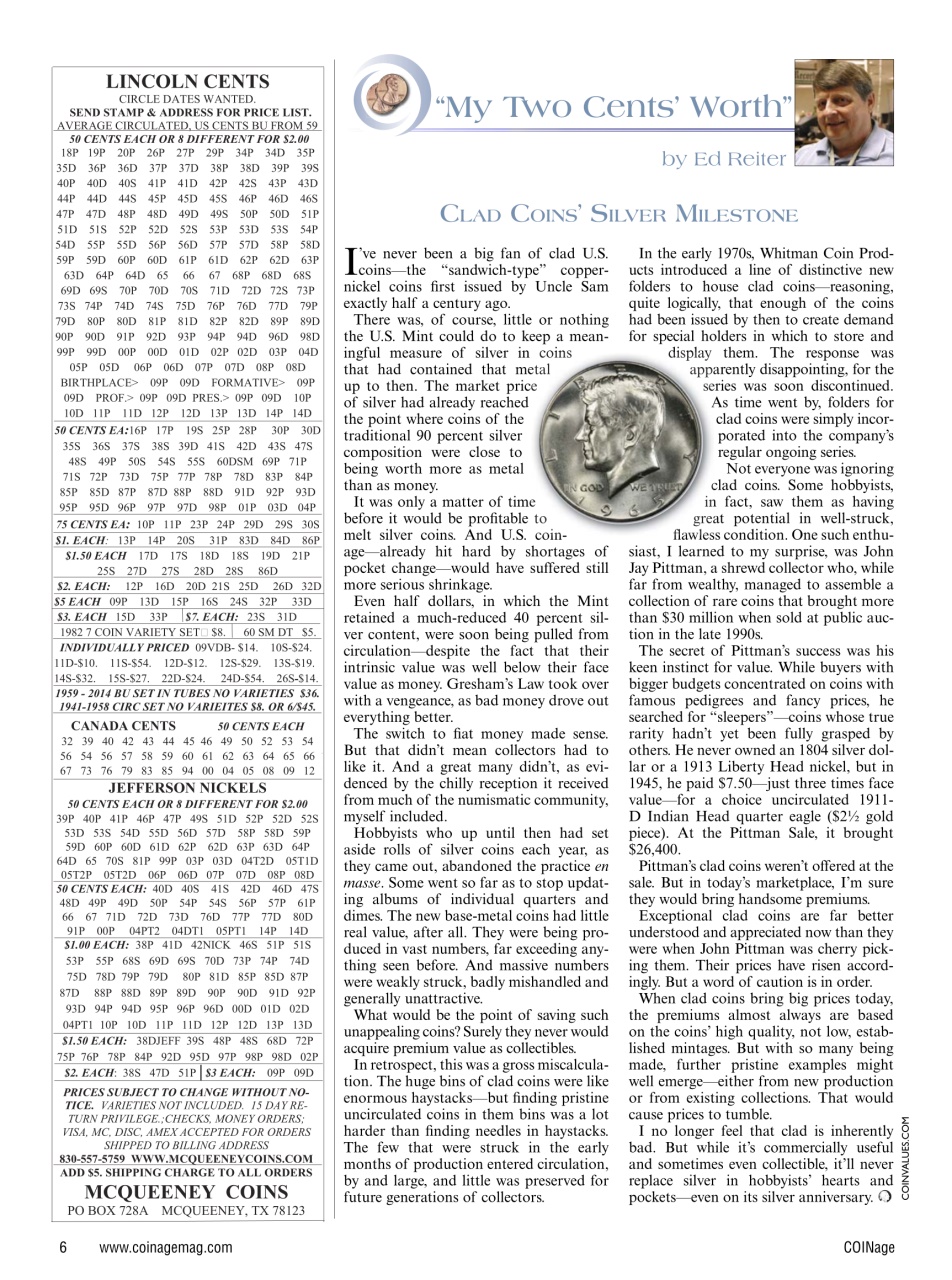 COINage Magazine Preview Pages