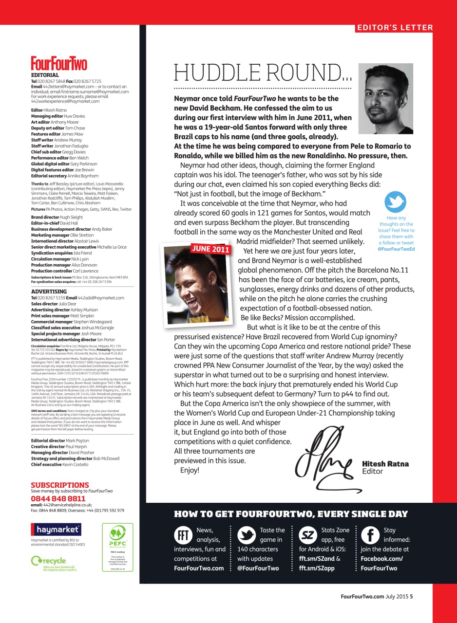 FourFourTwo Preview Pages