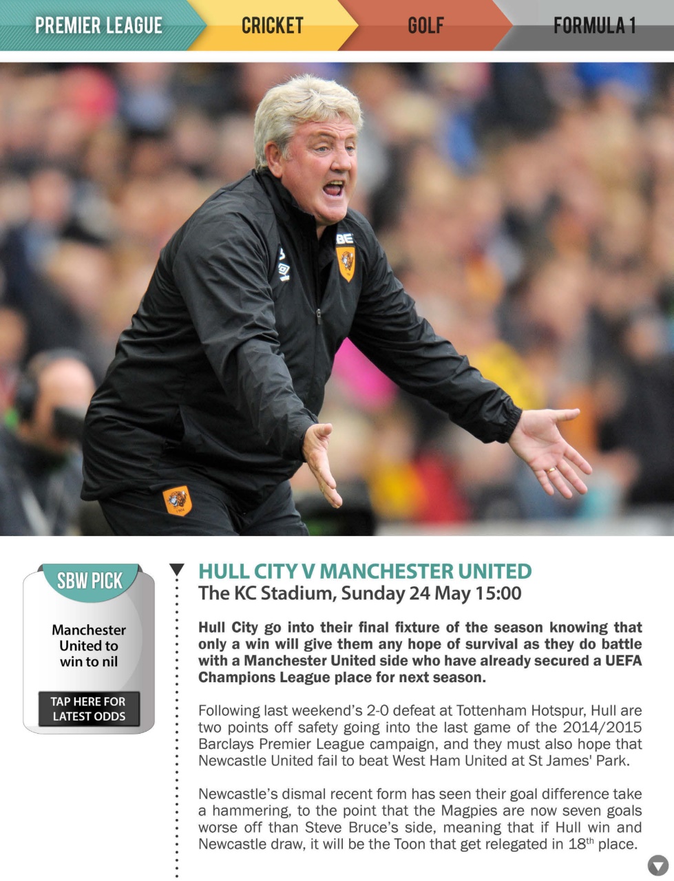 Sports Betting Weekly Preview Pages