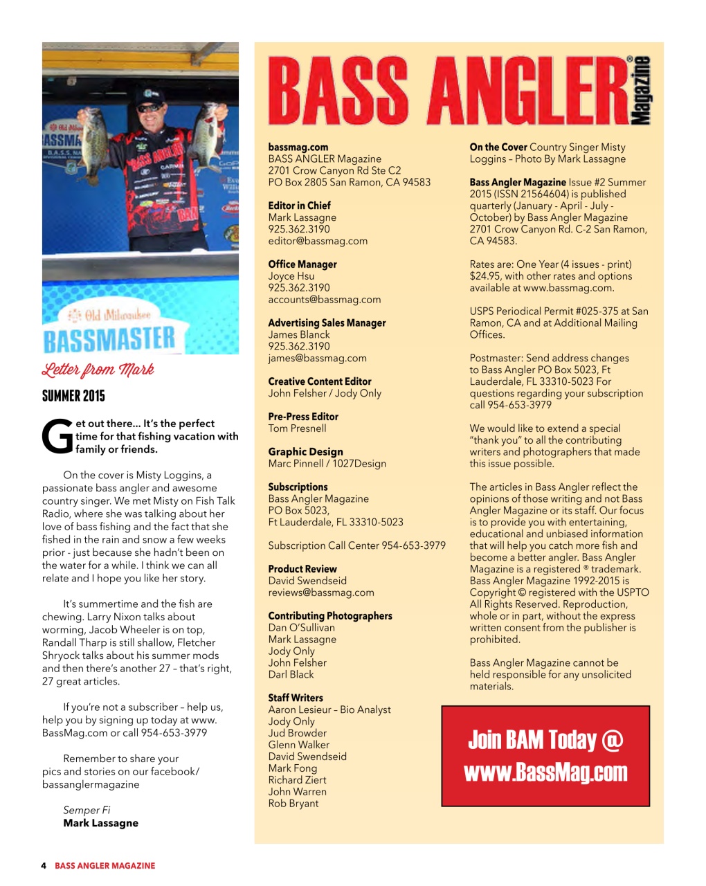 BASS ANGLER MAGAZINE Preview Pages