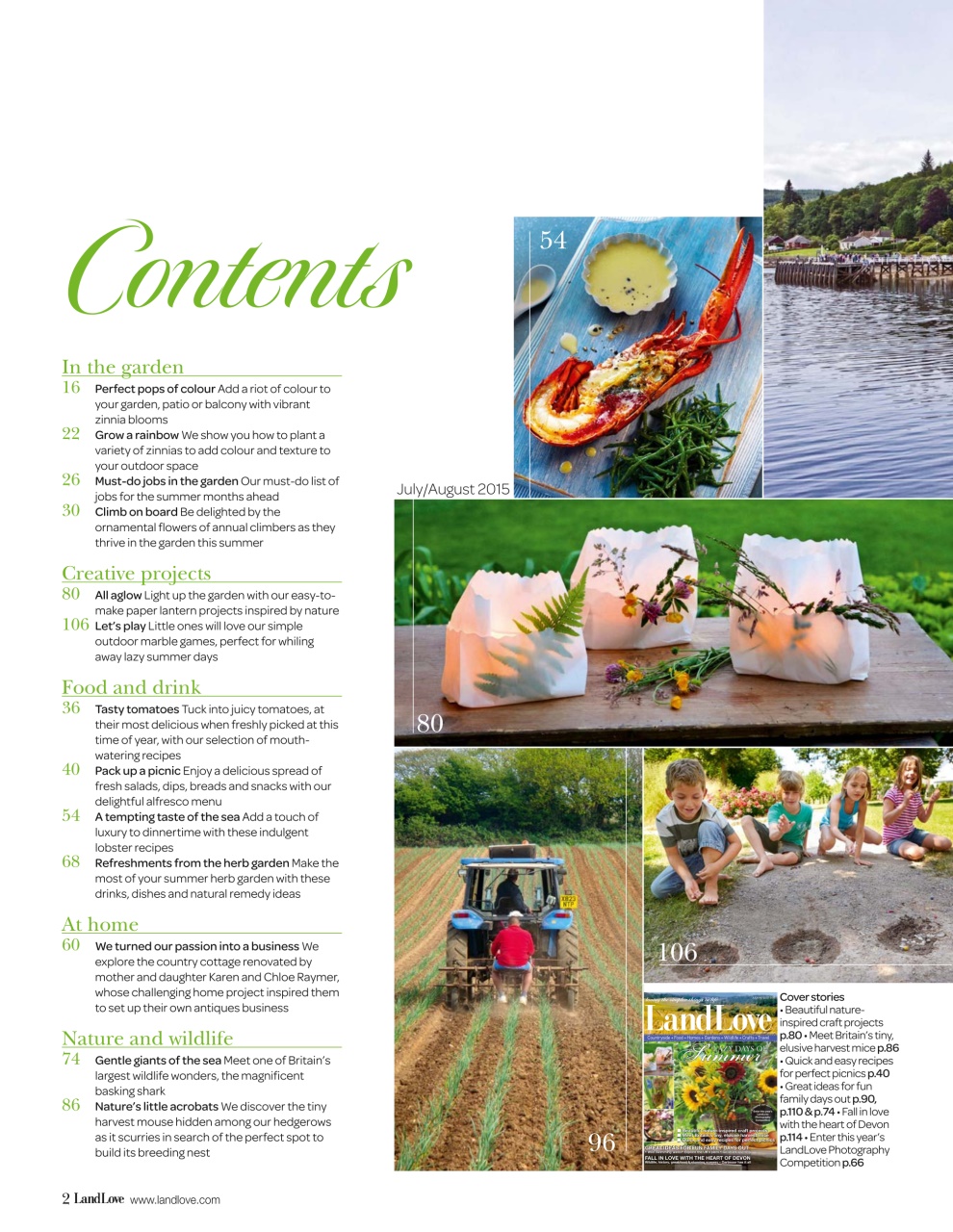 LandLove Magazine Preview Pages