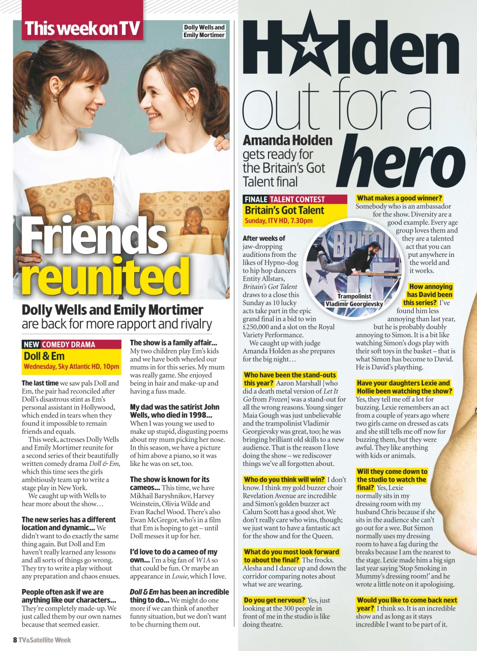 TV & Satellite Week Preview Pages