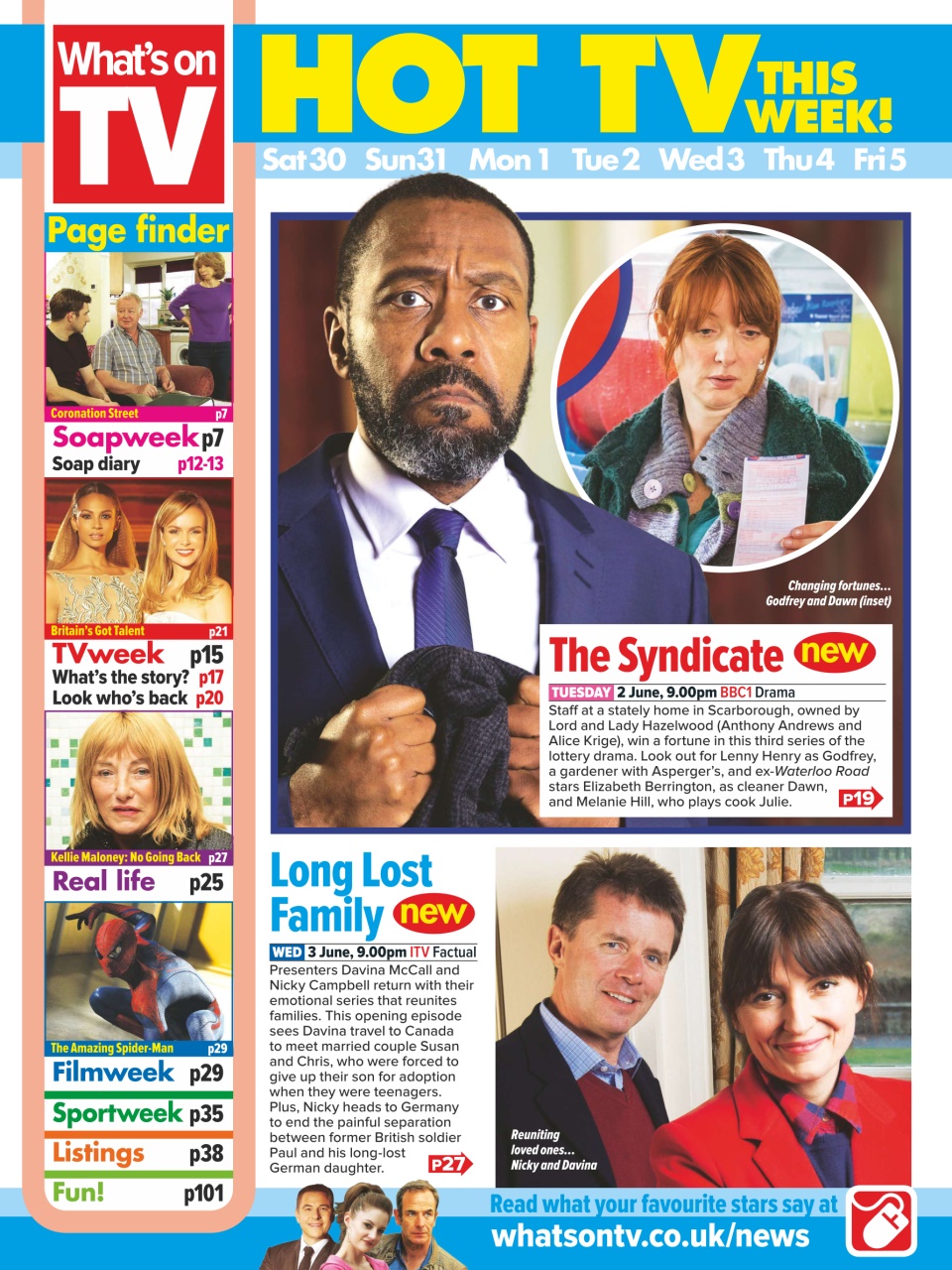 What's on TV Preview Pages