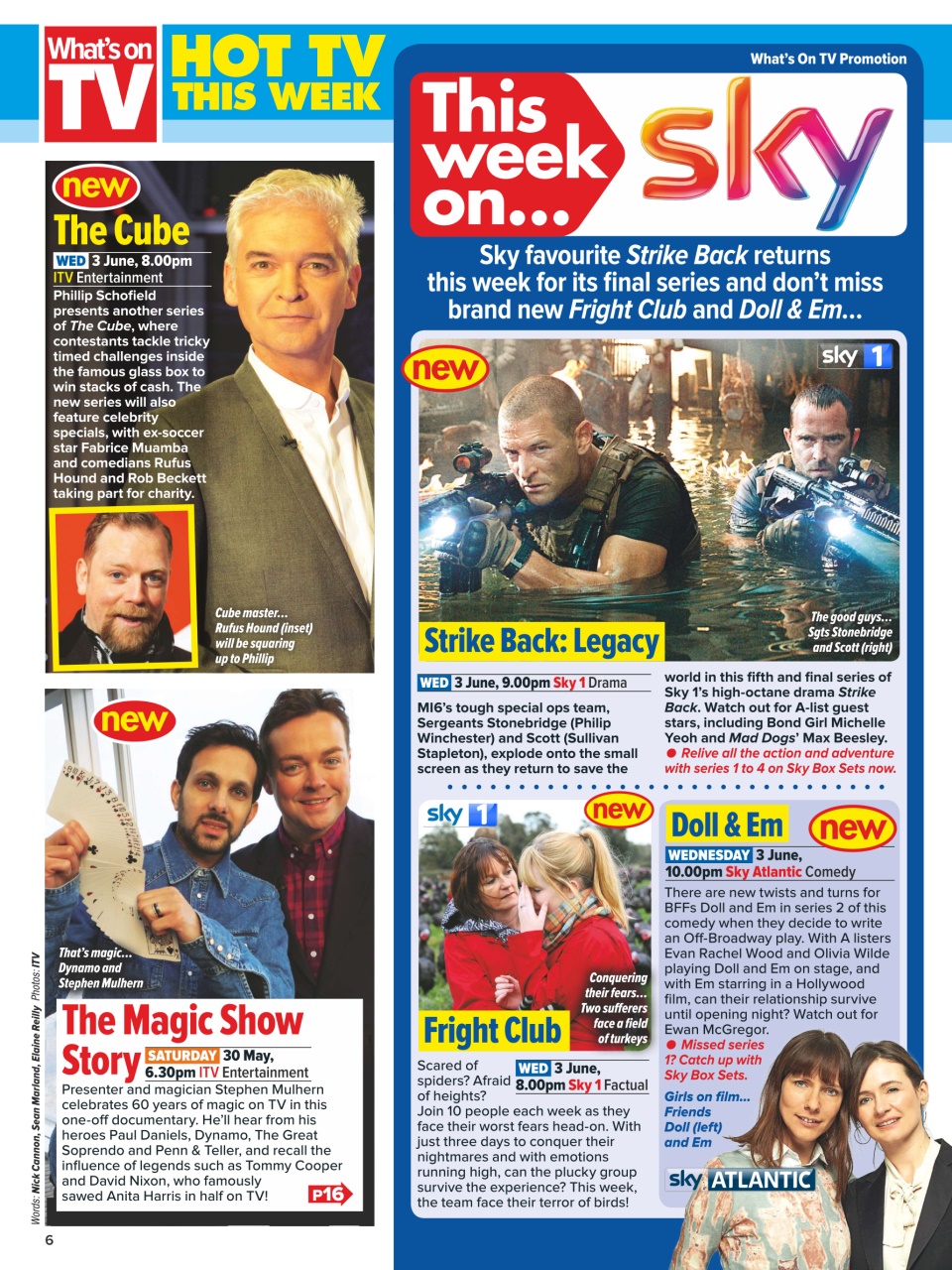 What's on TV Preview Pages