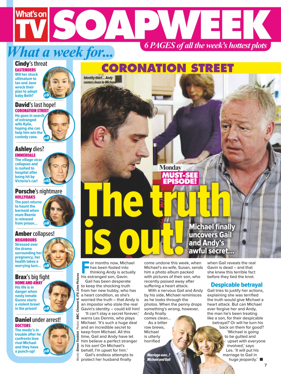 What's on TV Preview Pages