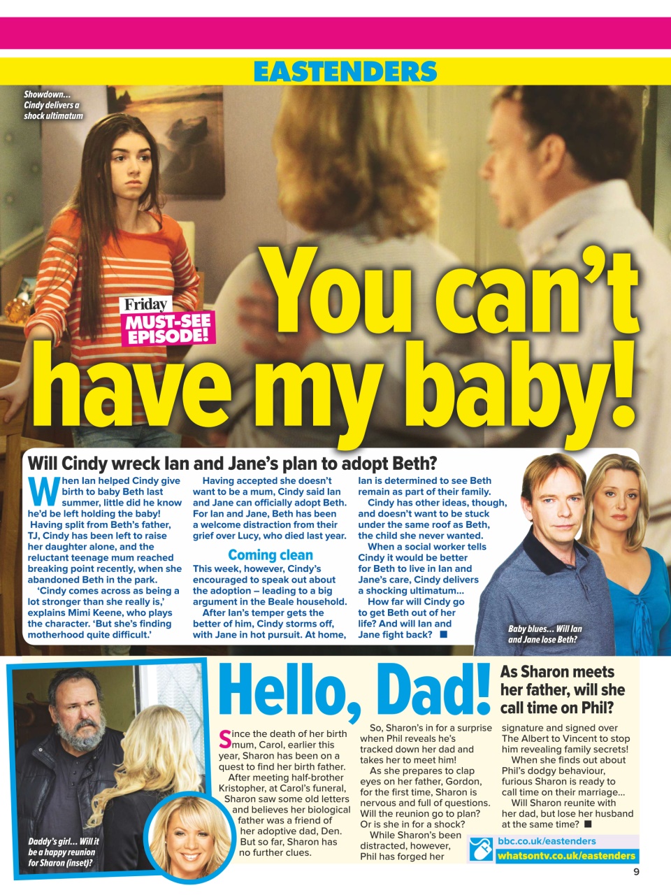 What's on TV Preview Pages