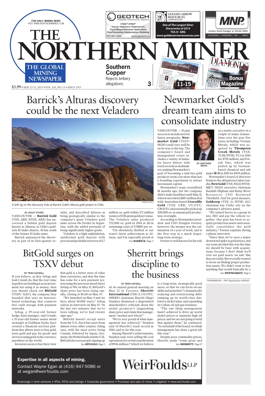 The Northern Miner Preview Pages