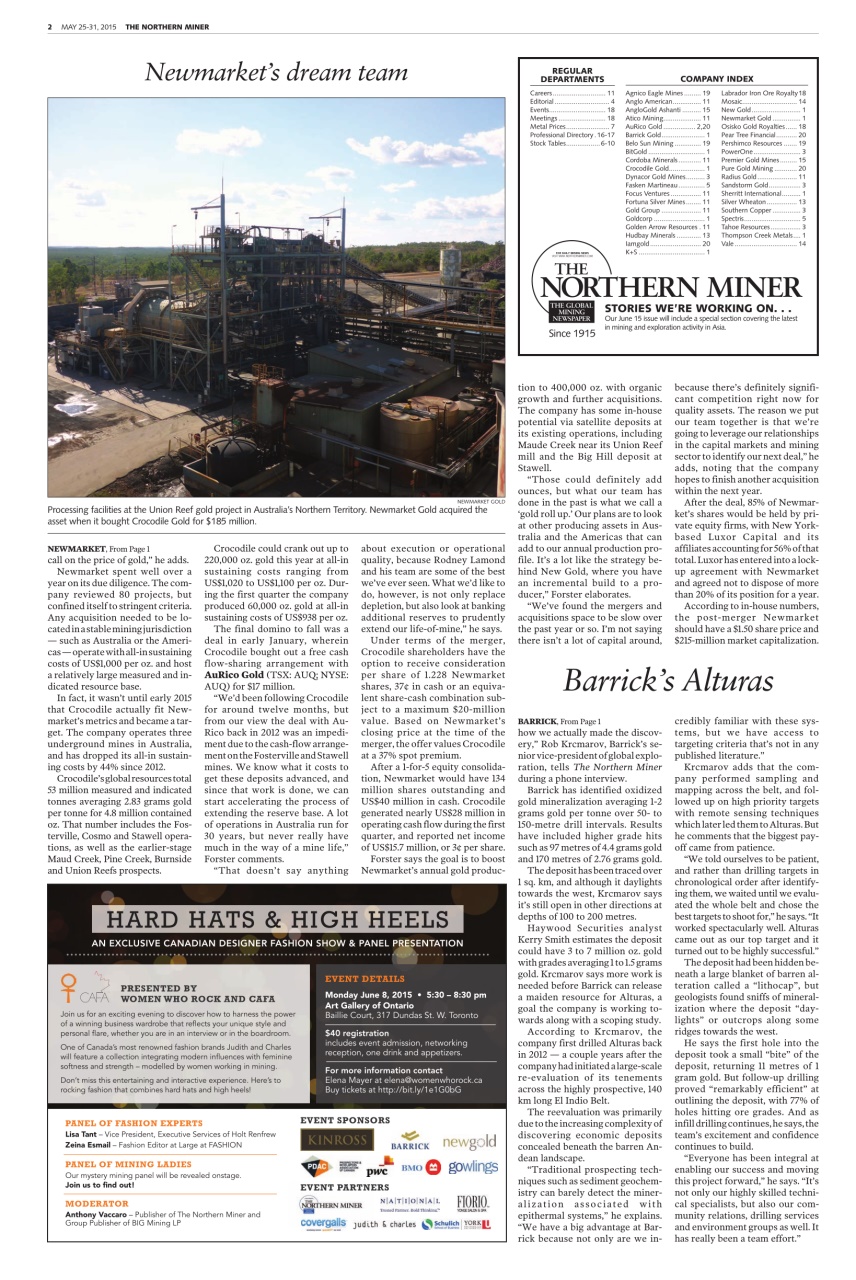 The Northern Miner Preview Pages