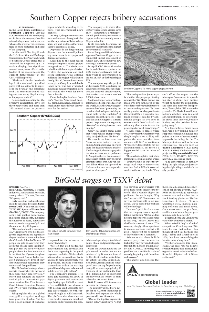 The Northern Miner Preview Pages