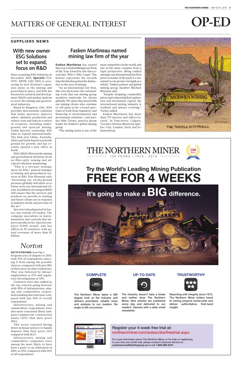 The Northern Miner Preview Pages