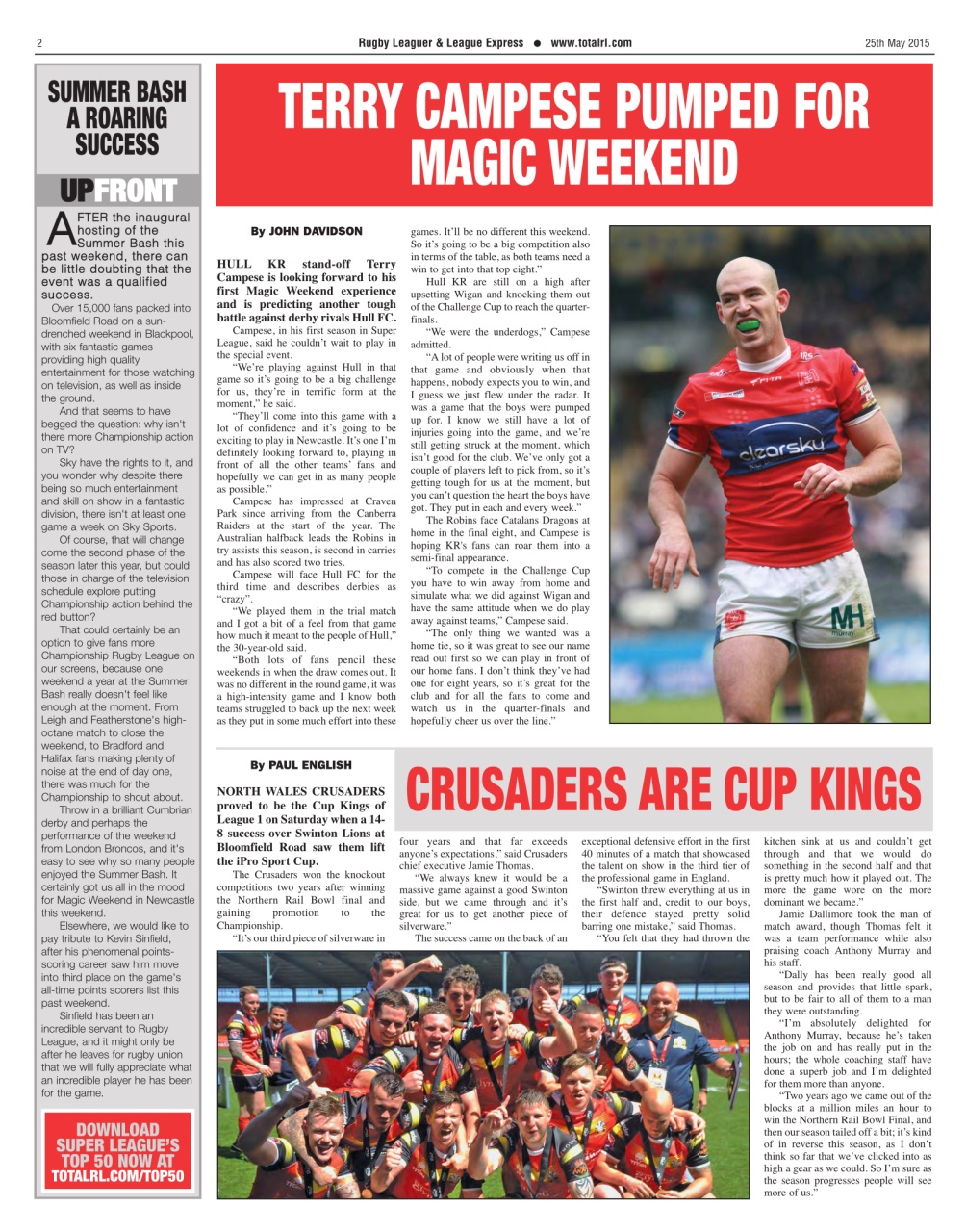 League Express Preview Pages