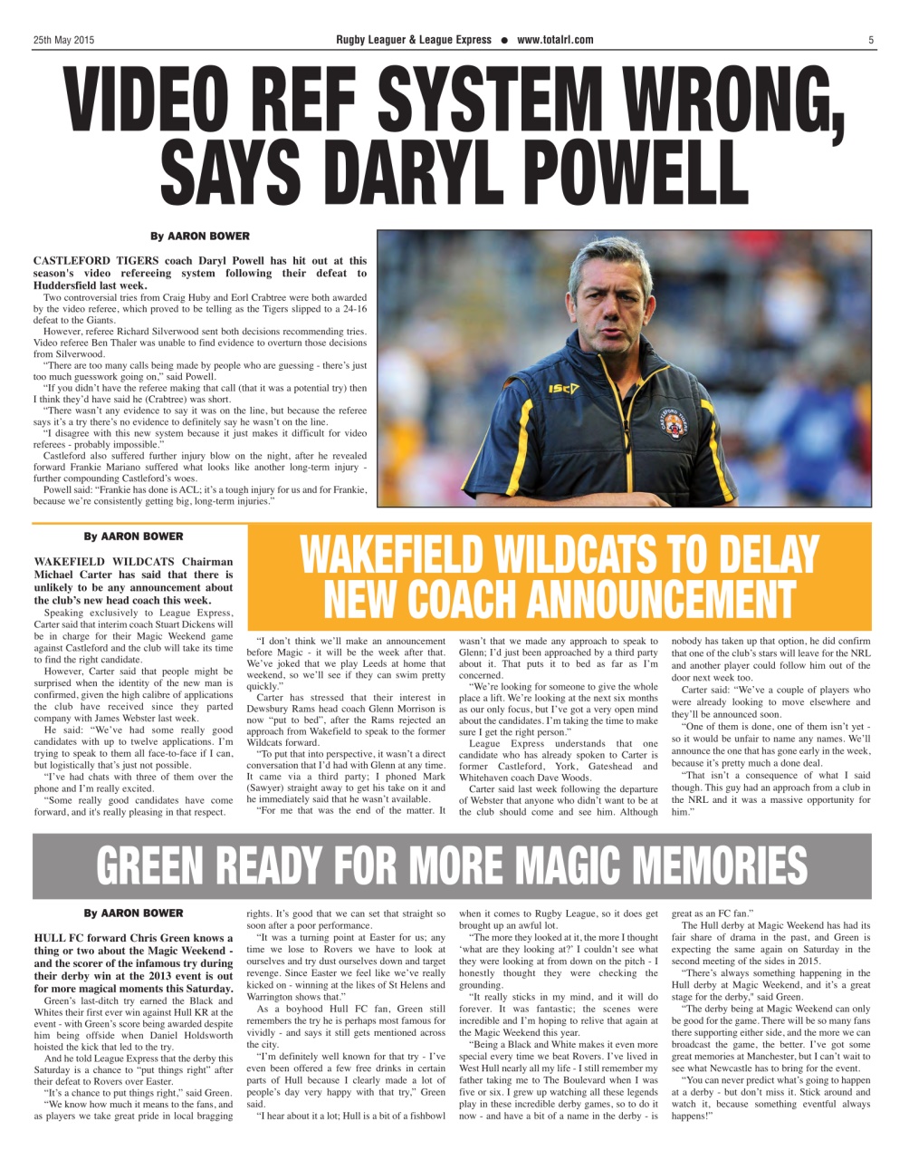 League Express Preview Pages