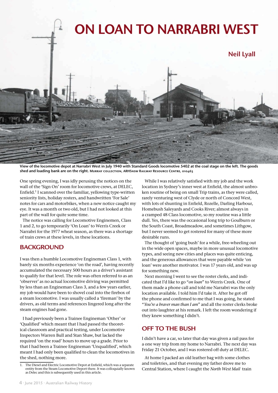 Australian Railway History Preview Pages