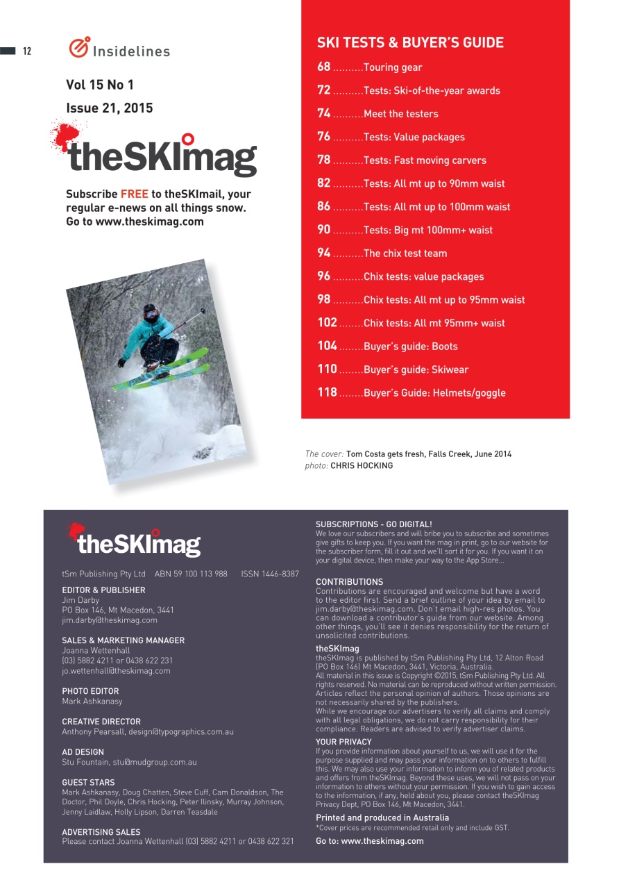 SkiMag Preview Pages