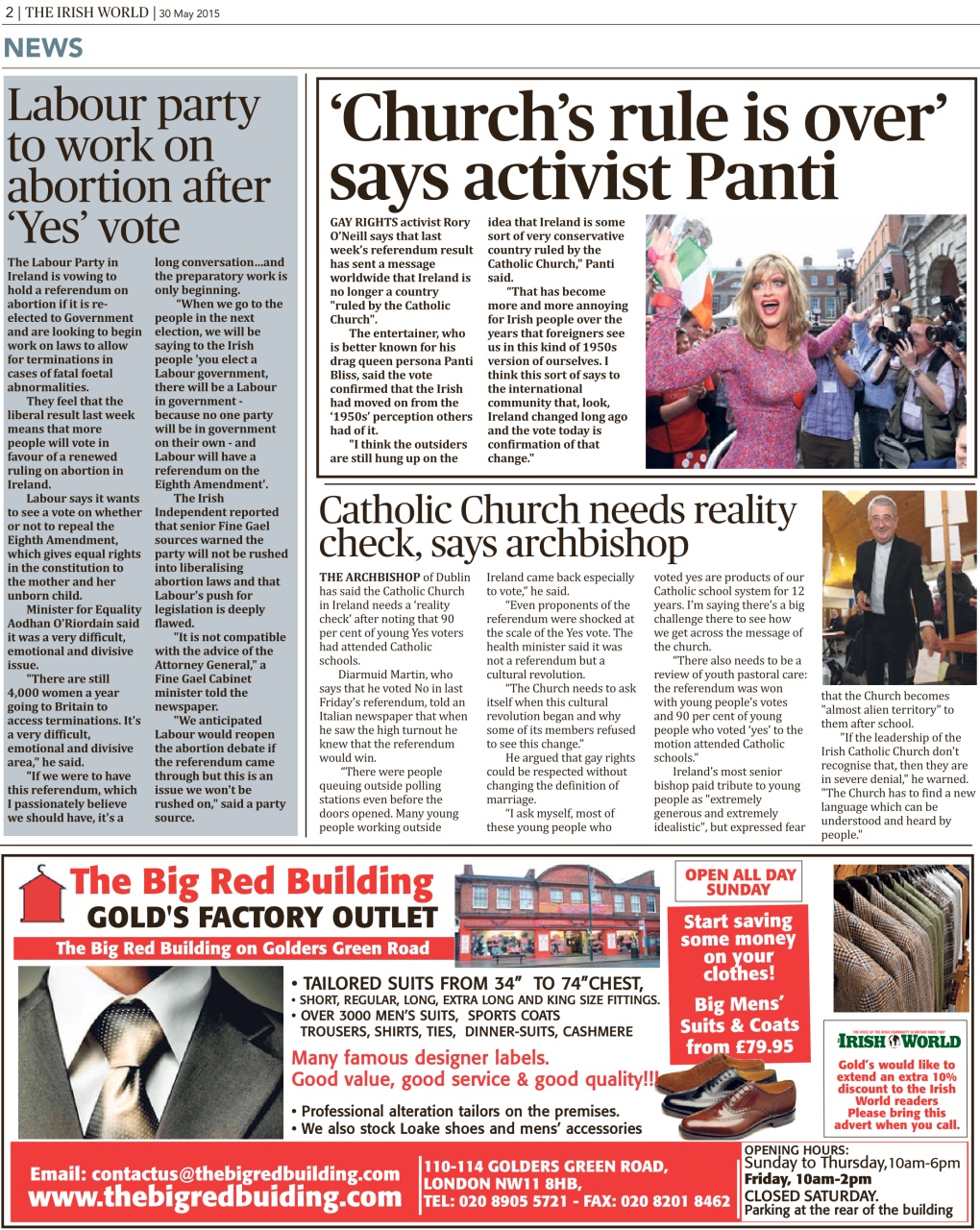 Irish World Preview Pages