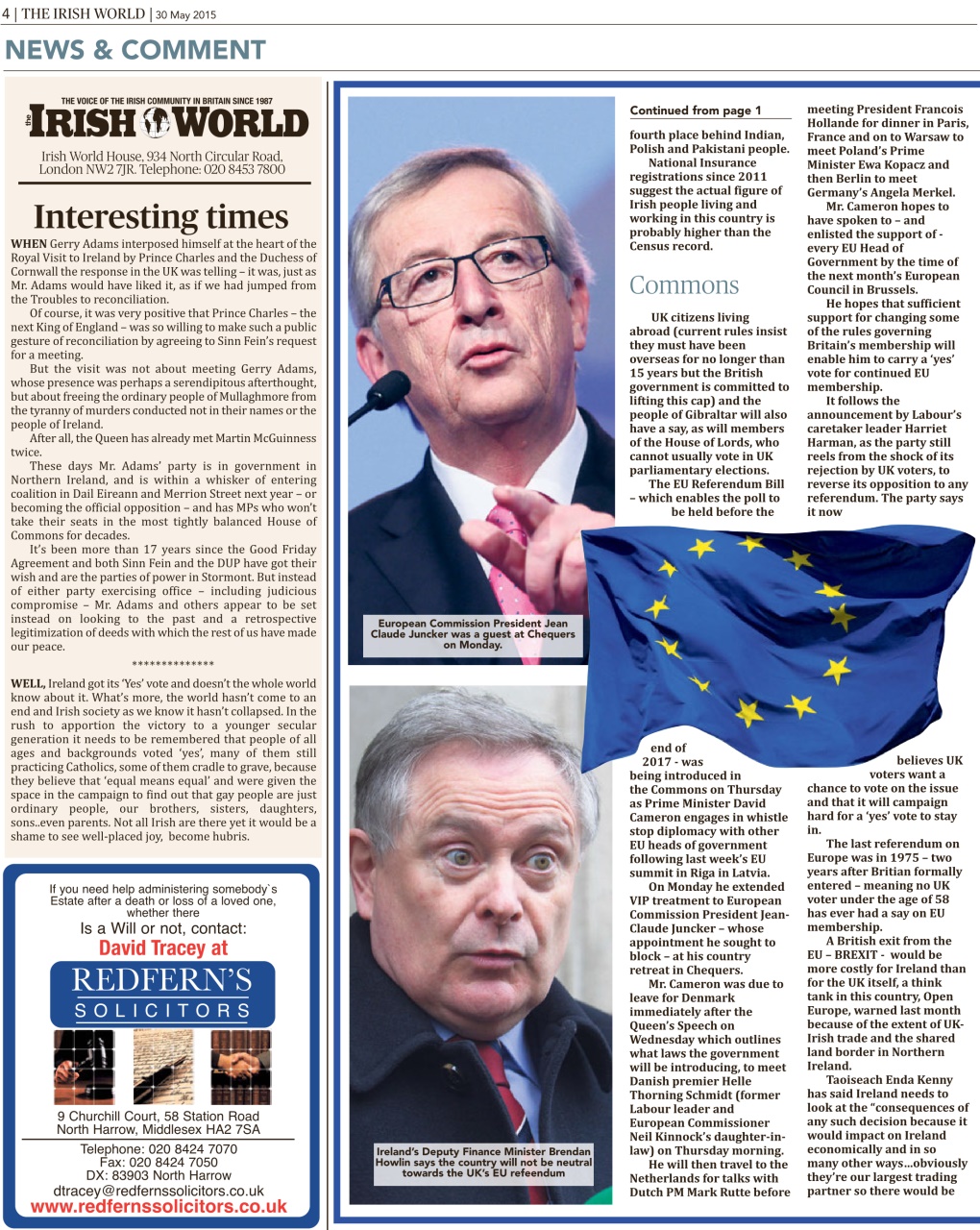 Irish World Preview Pages