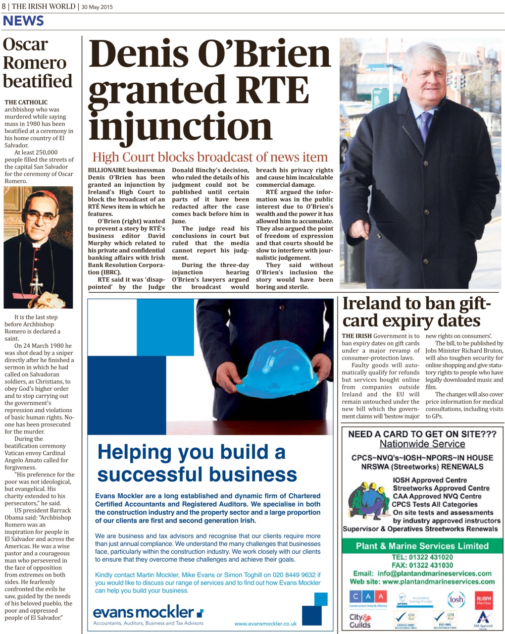 Irish World Preview Pages