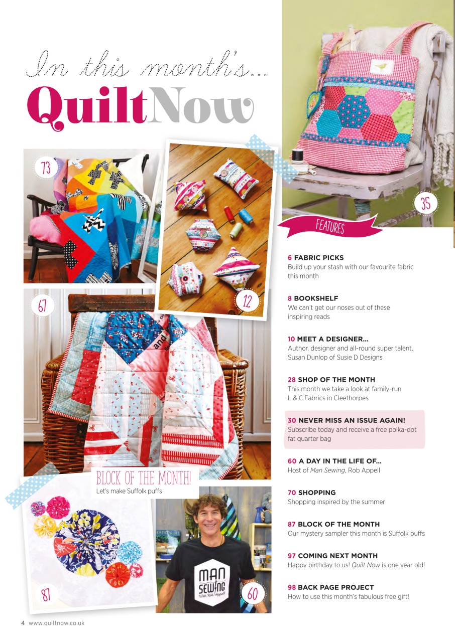 Quilt Now Preview Pages
