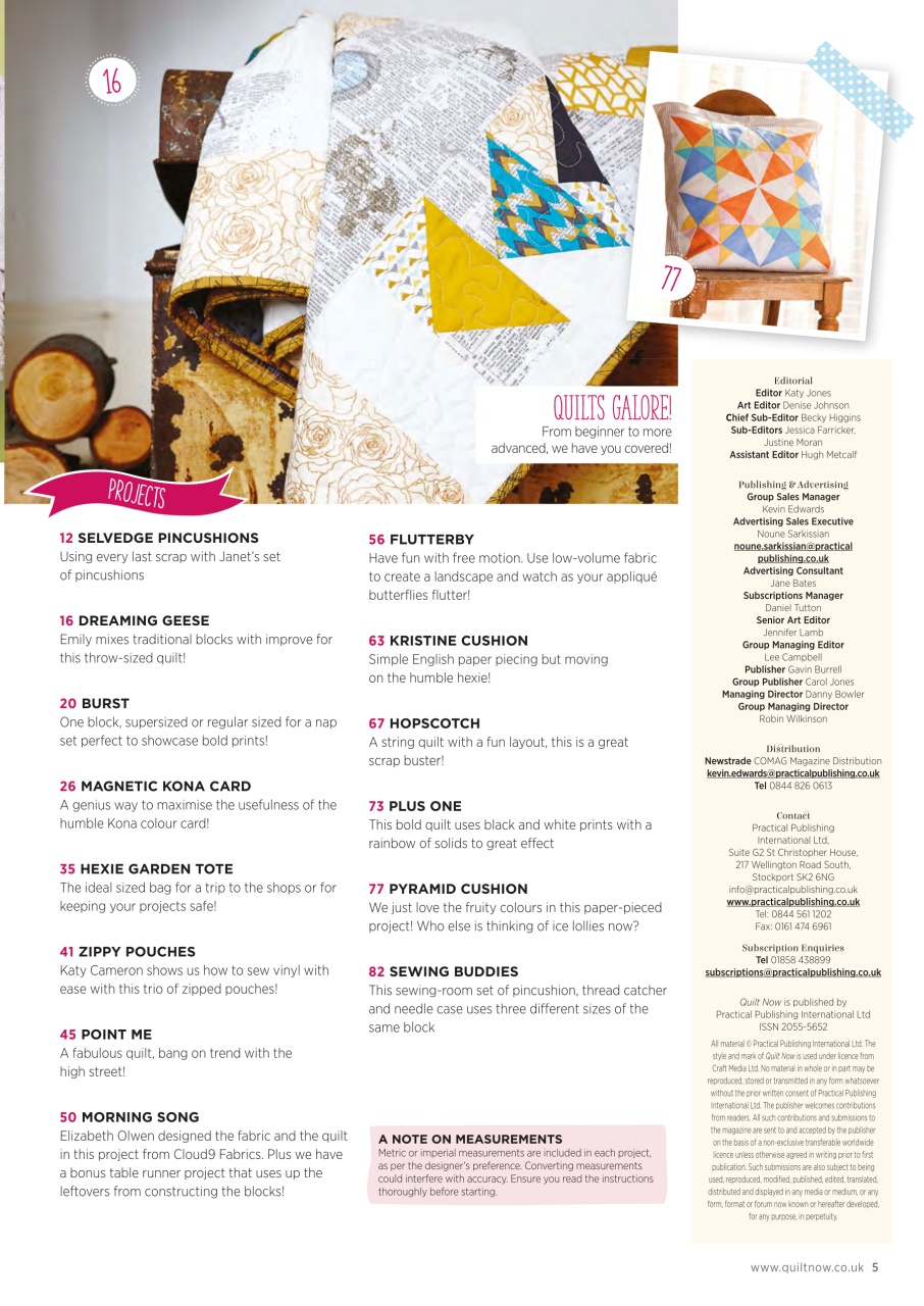 Quilt Now Preview Pages