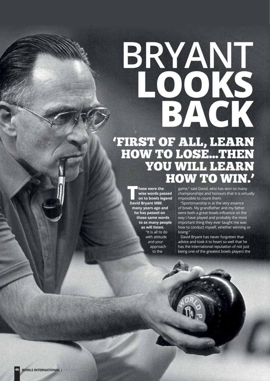 Bowls International Preview Pages