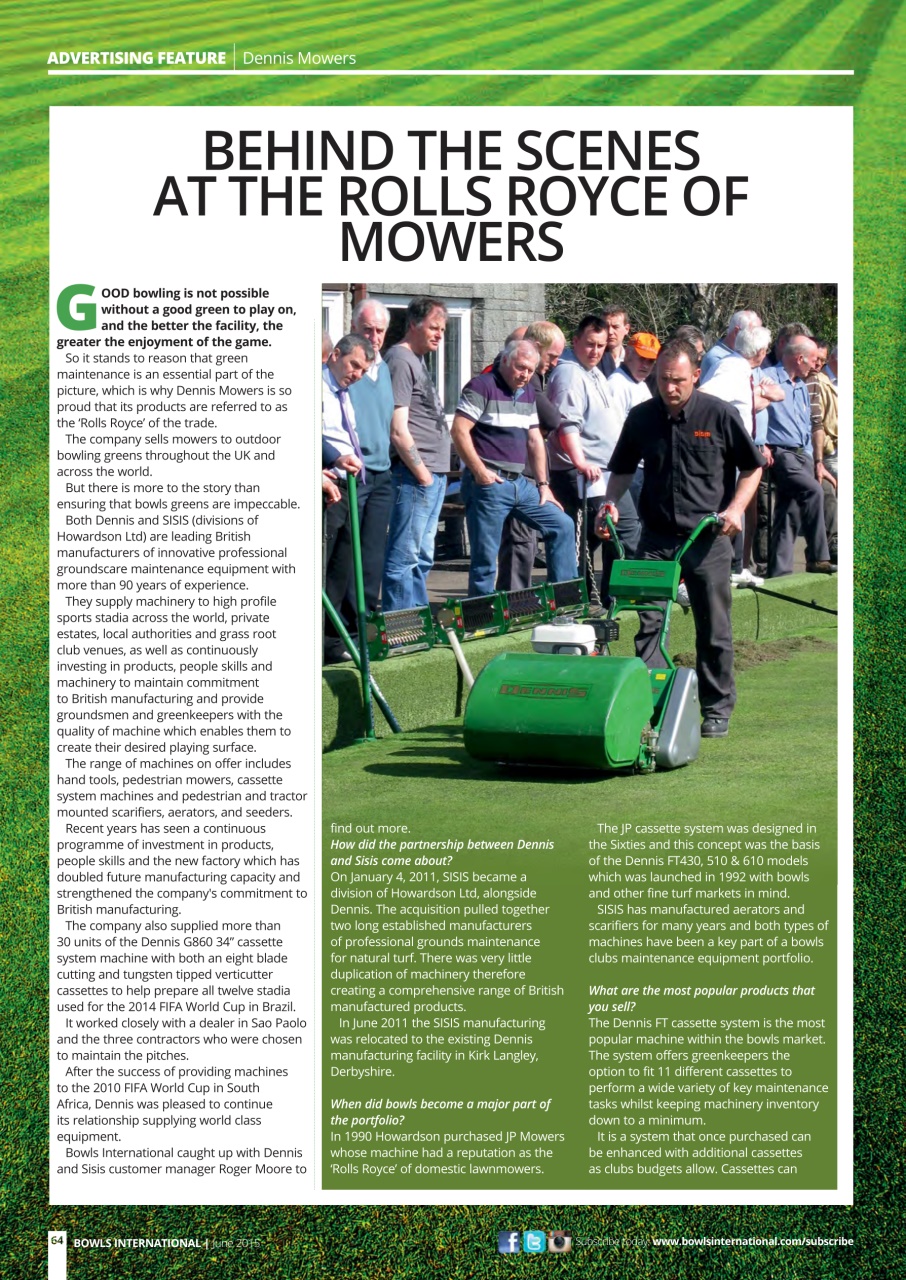 Bowls International Preview Pages