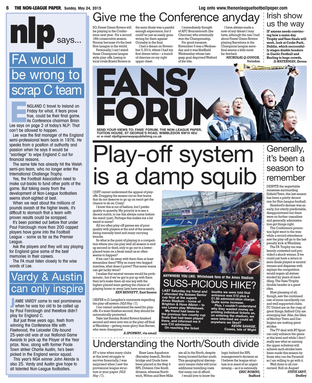 The Non-League Football Paper Preview Pages
