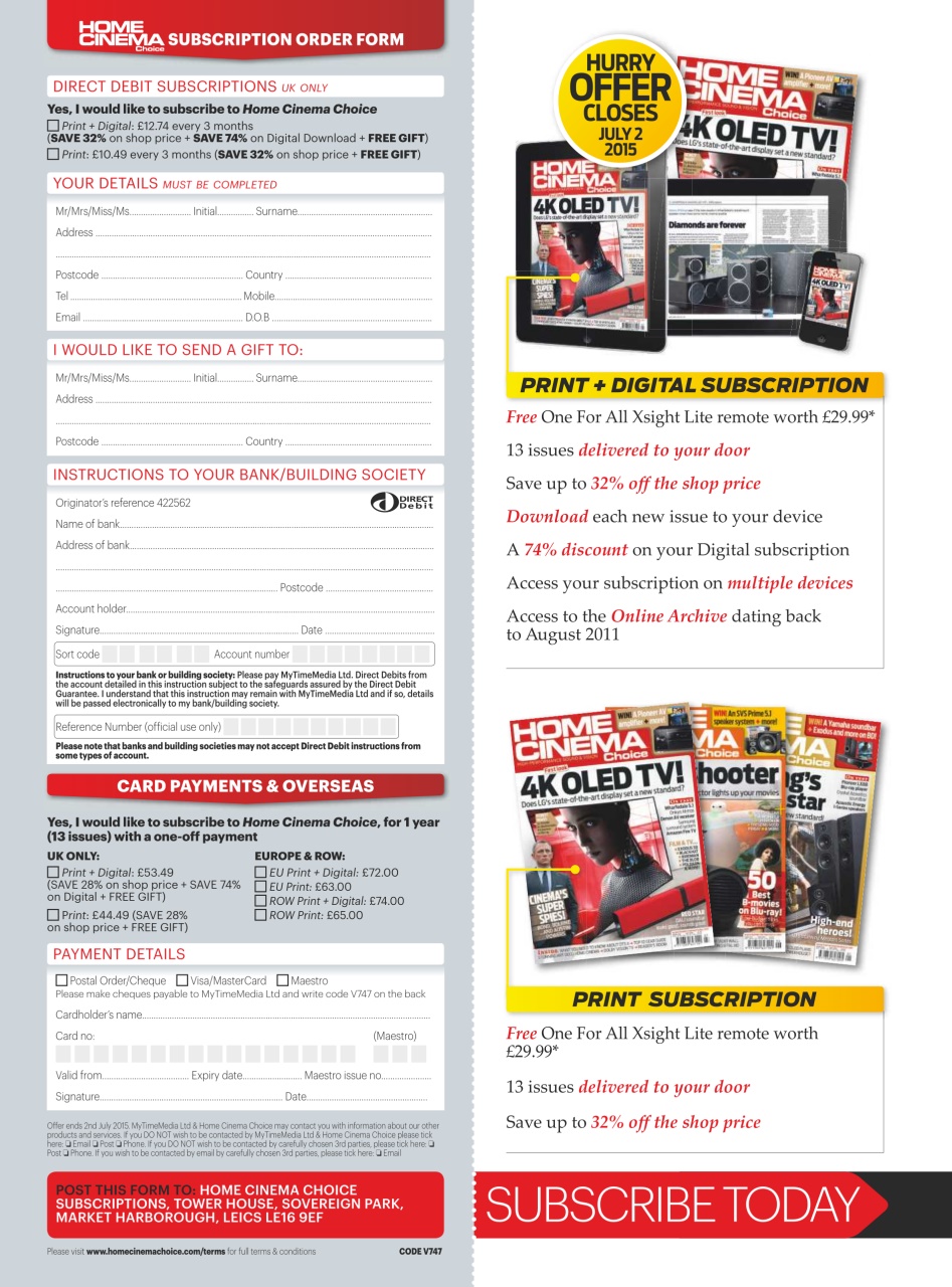 Home Cinema Choice Preview Pages