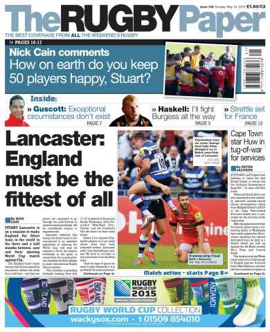 The Rugby Paper issue 24th May 2015