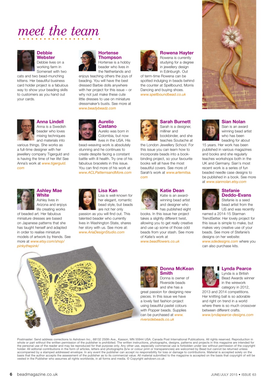 Bead & Jewellery Magazine Preview Pages