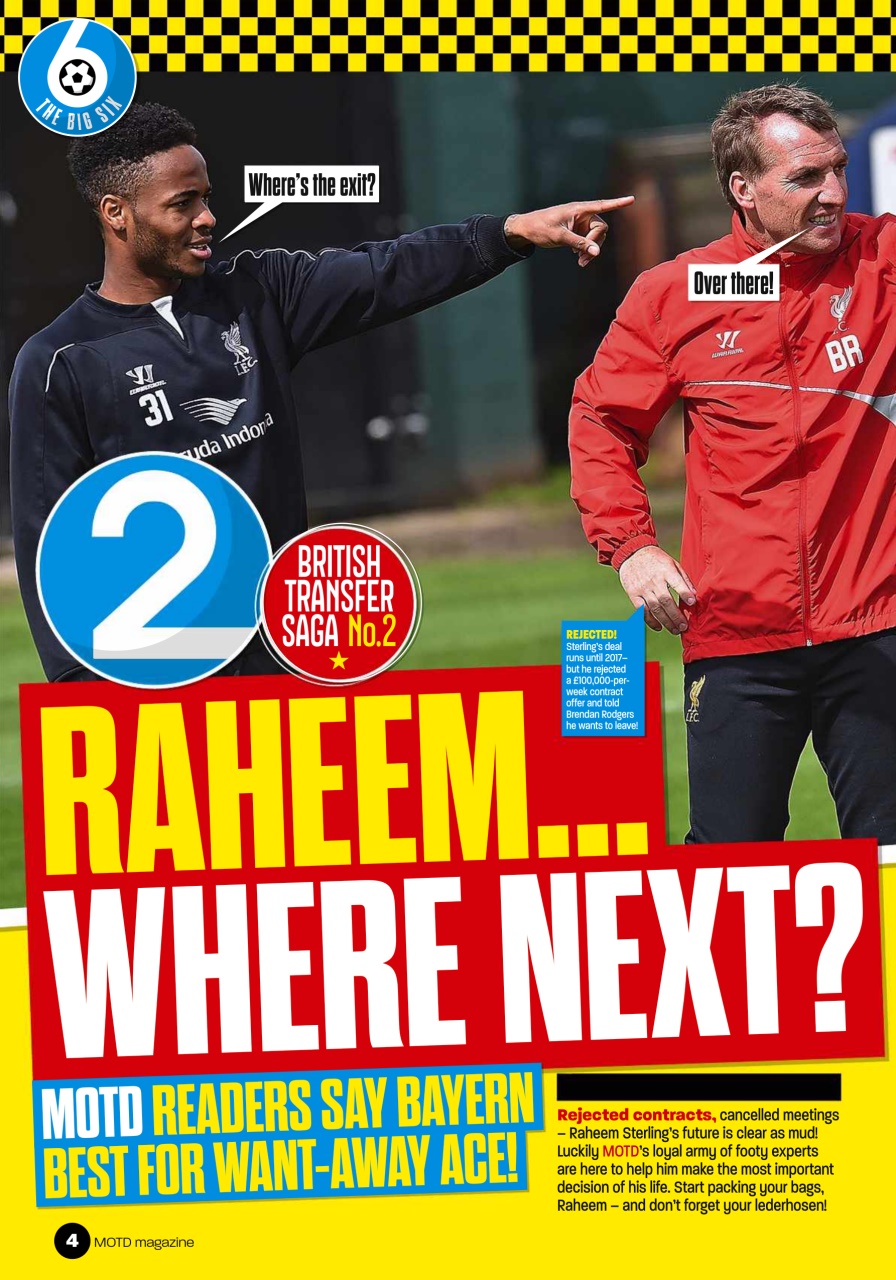 Match of the Day Preview Pages