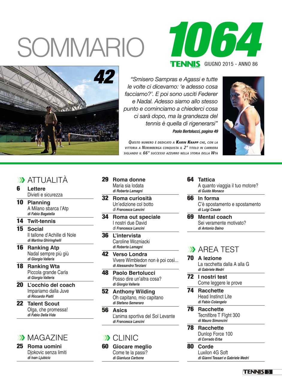 Il Tennis Italiano Preview Pages