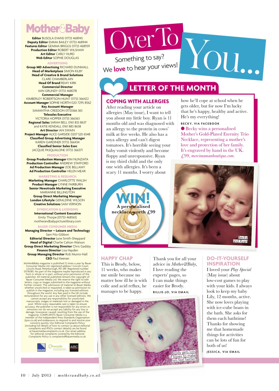 Mother & Baby Preview Pages