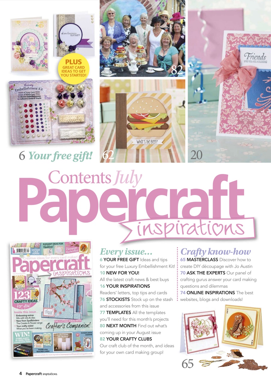 Papercraft Inspirations Preview Pages