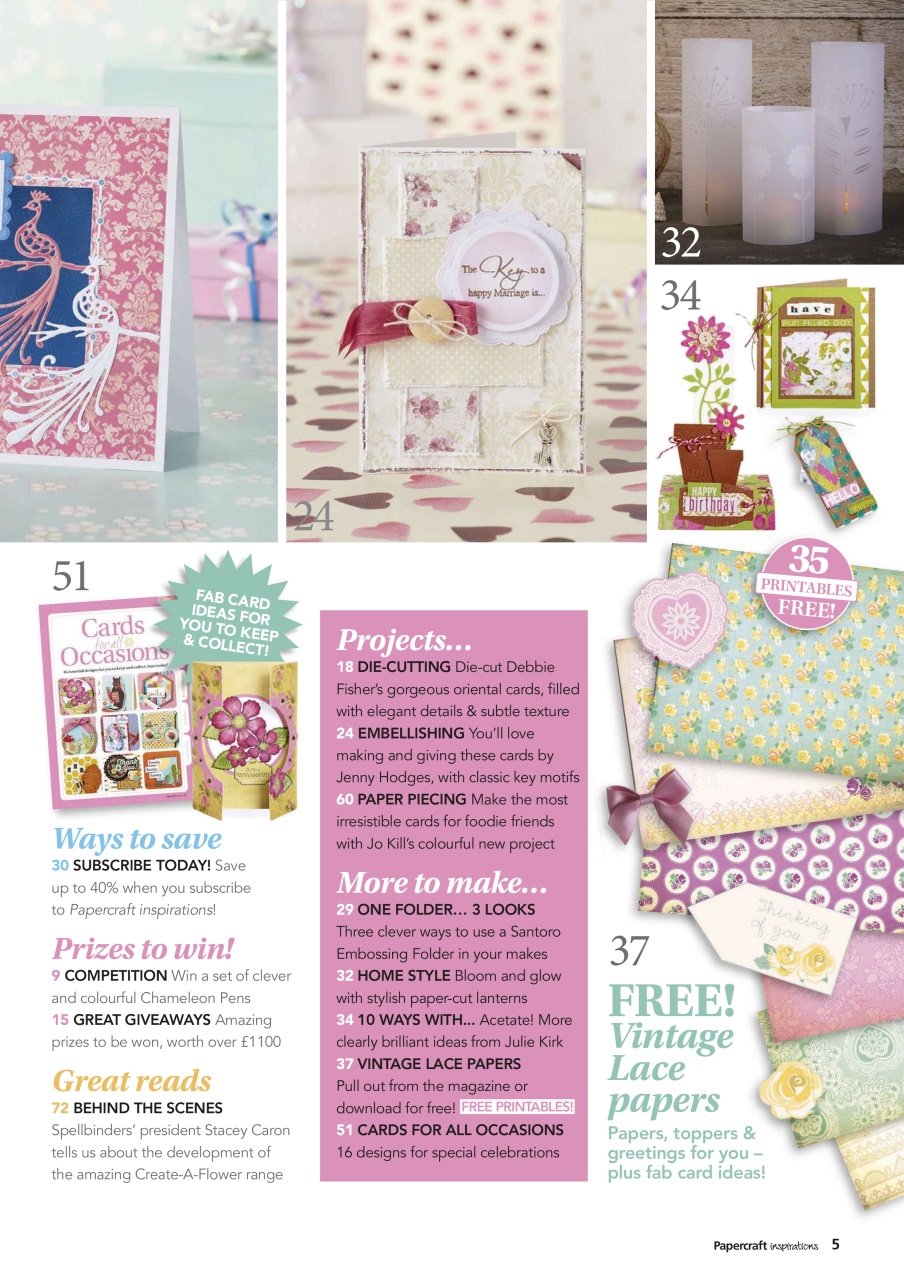 Papercraft Inspirations Preview Pages