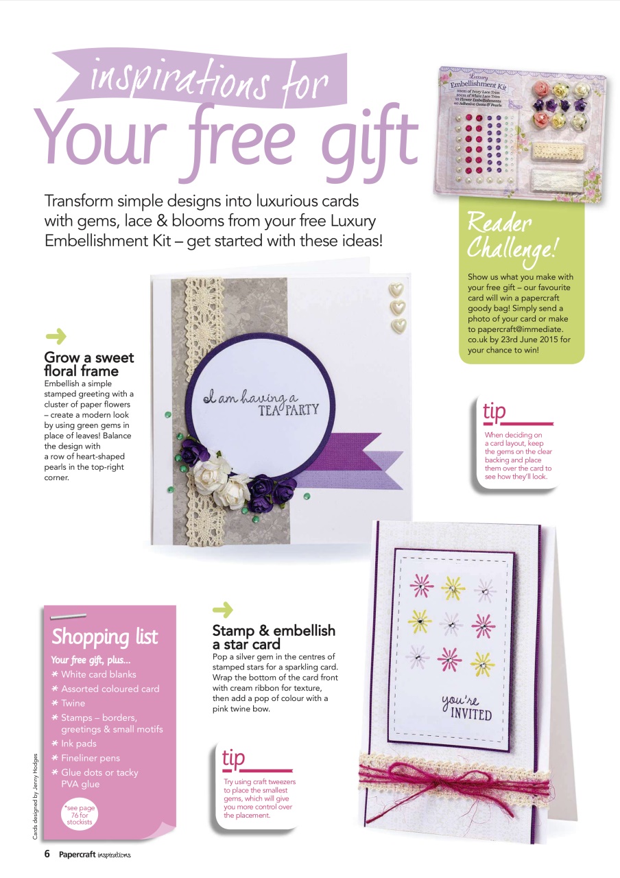 Papercraft Inspirations Preview Pages