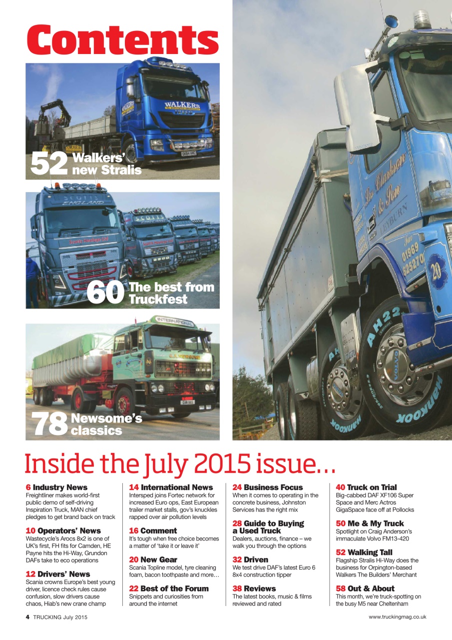 Trucking Magazine Preview Pages