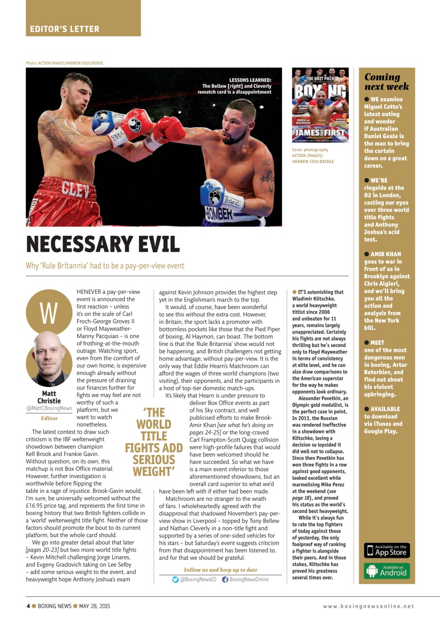 Boxing News Preview Pages