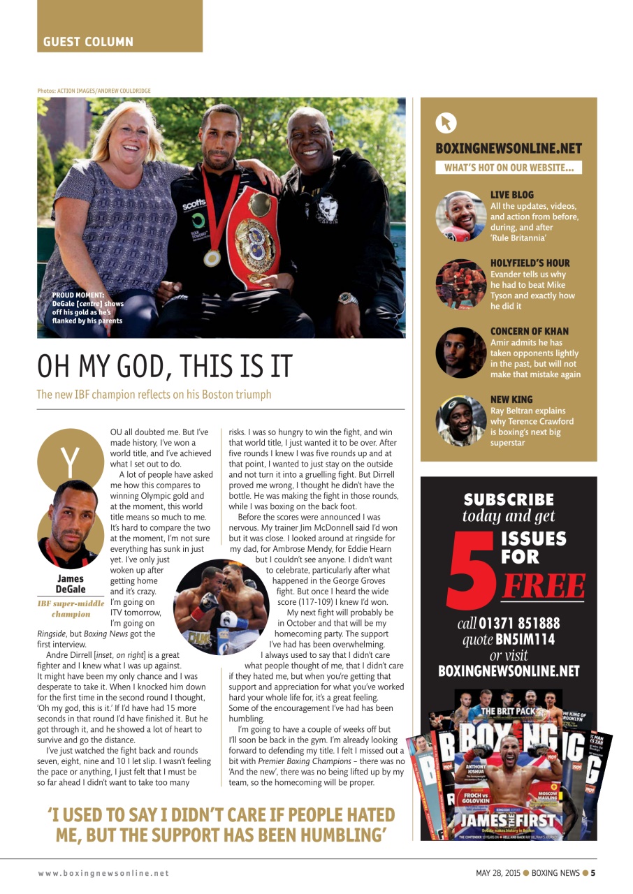Boxing News Preview Pages
