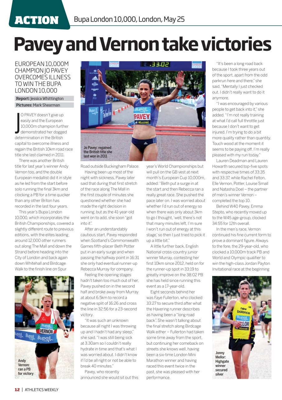 AW – Athletics Weekly Magazine Preview Pages