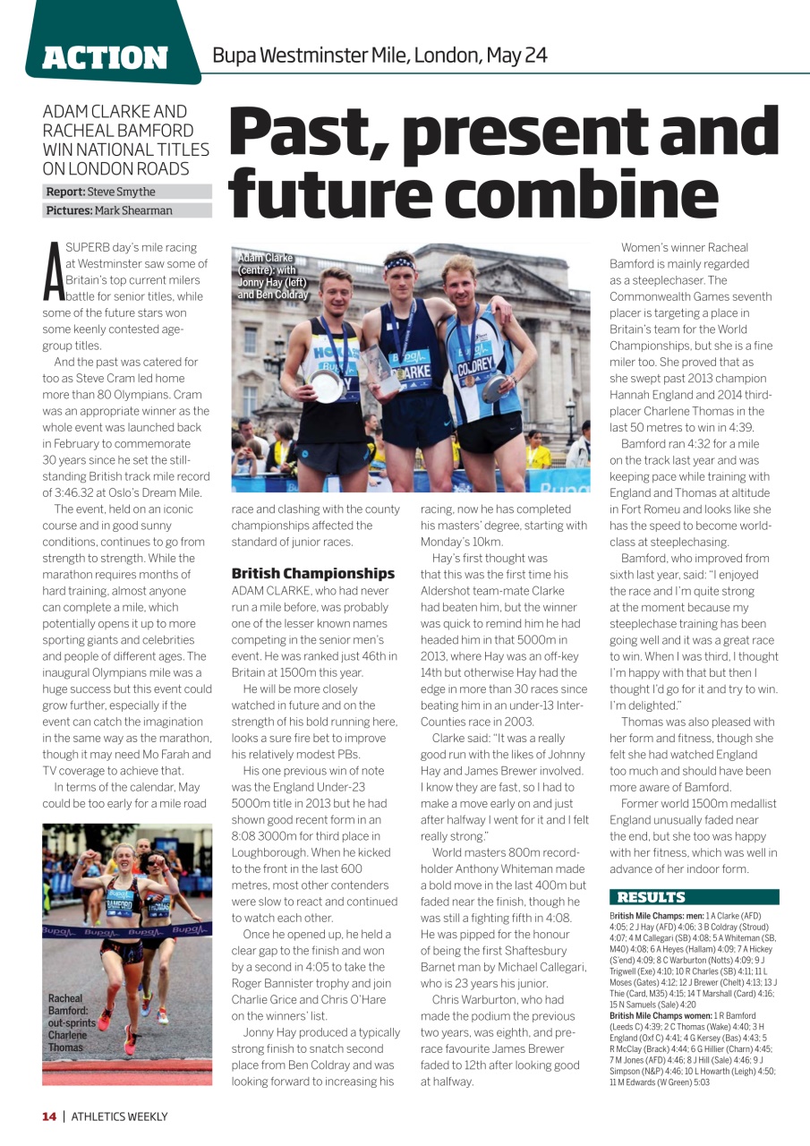 AW – Athletics Weekly Magazine Preview Pages