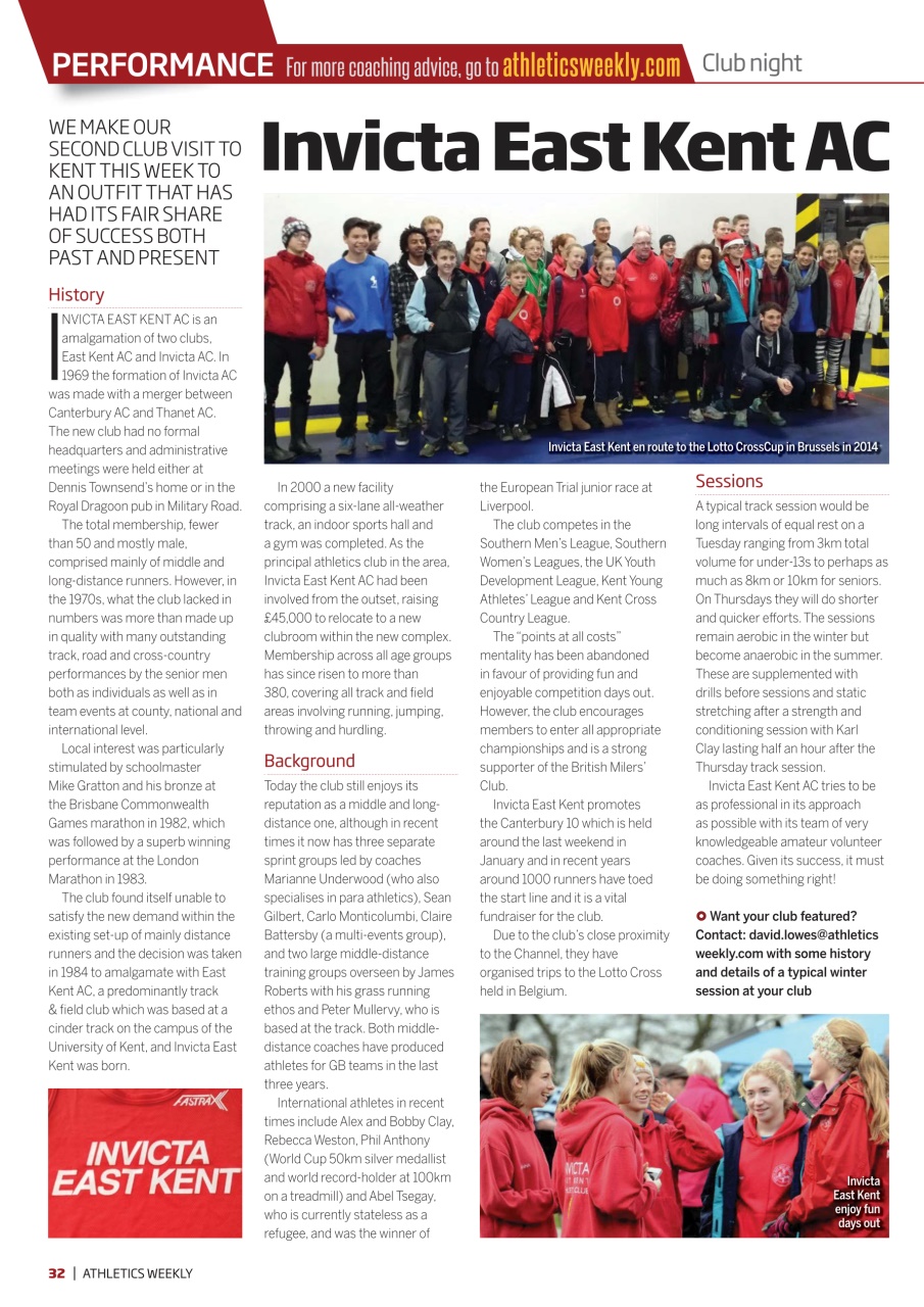 AW – Athletics Weekly Magazine Preview Pages