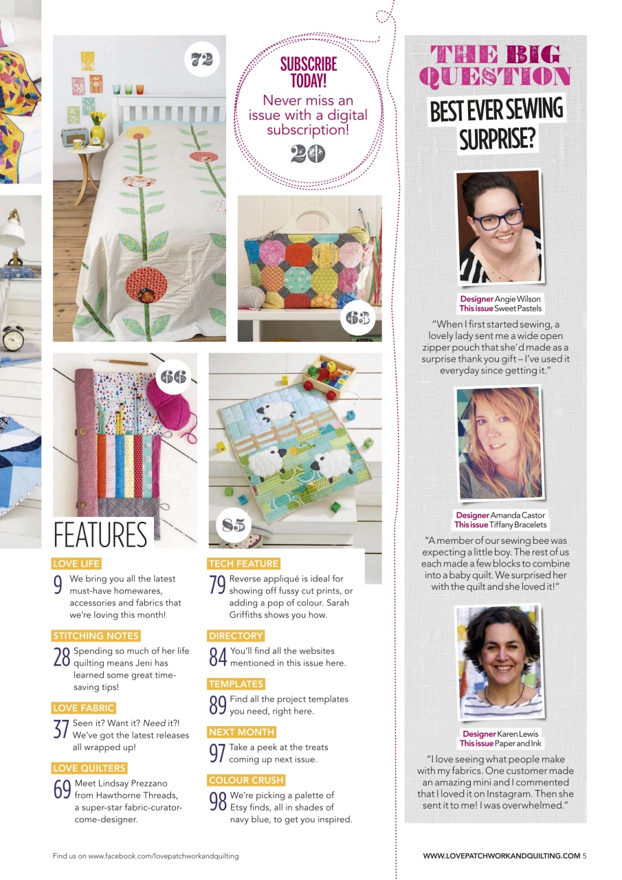 Love Patchwork & Quilting Preview Pages