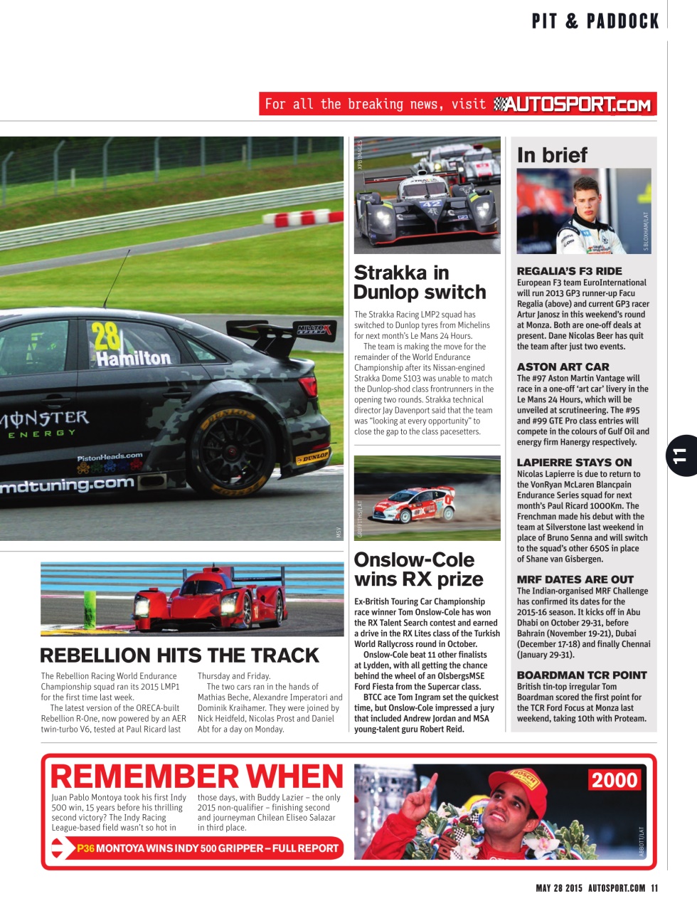 Autosport Preview Pages