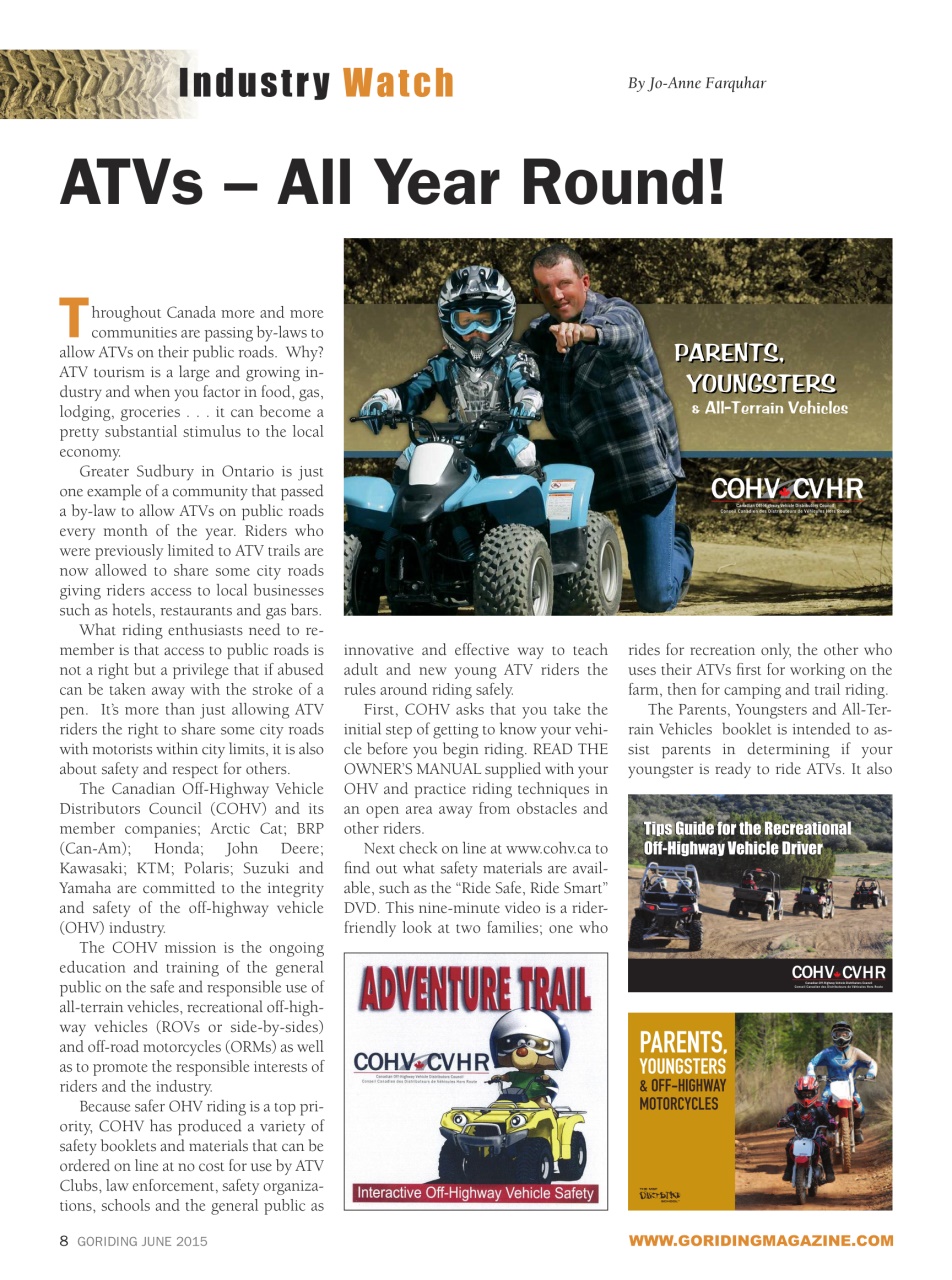 Go Riding ATVing Magazine Preview Pages