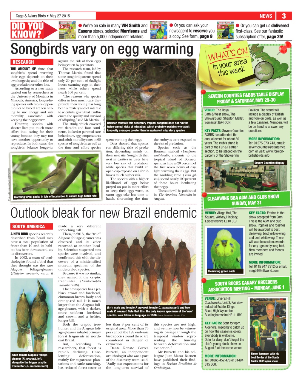 Cage & Aviary Birds Preview Pages