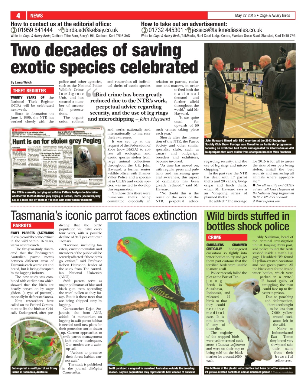 Cage & Aviary Birds Preview Pages