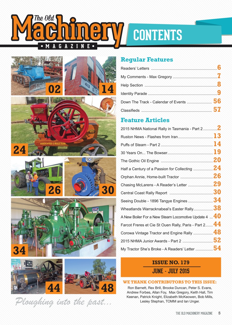 The Old Machinery Magazine Preview Pages