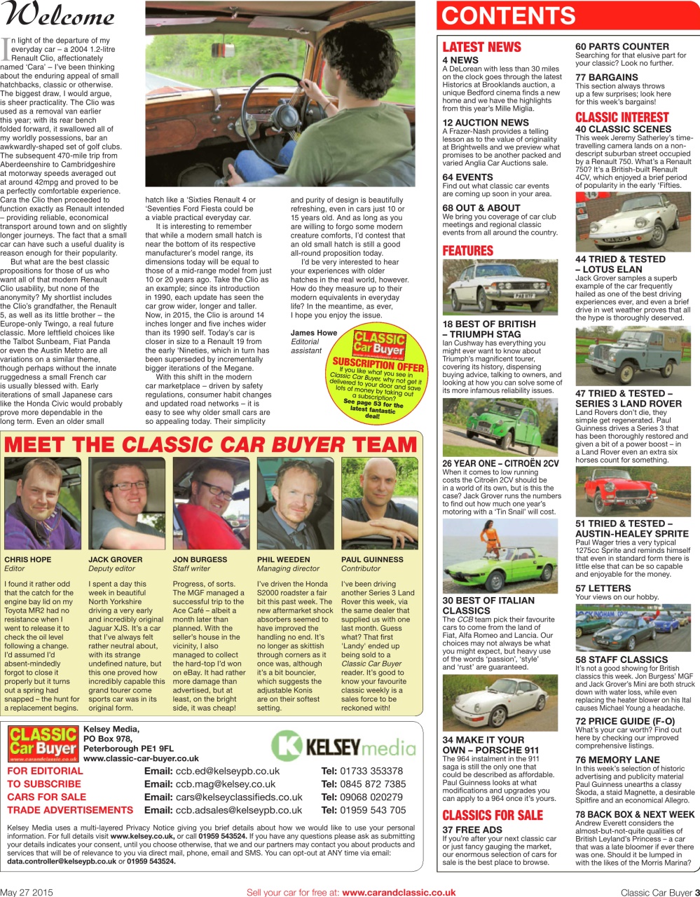 Classic Car Buyer Preview Pages
