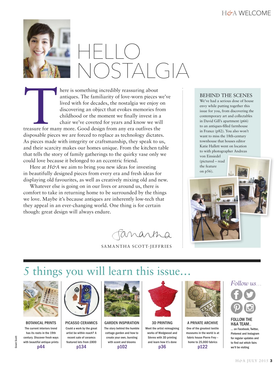 Homes & Antiques Magazine Preview Pages